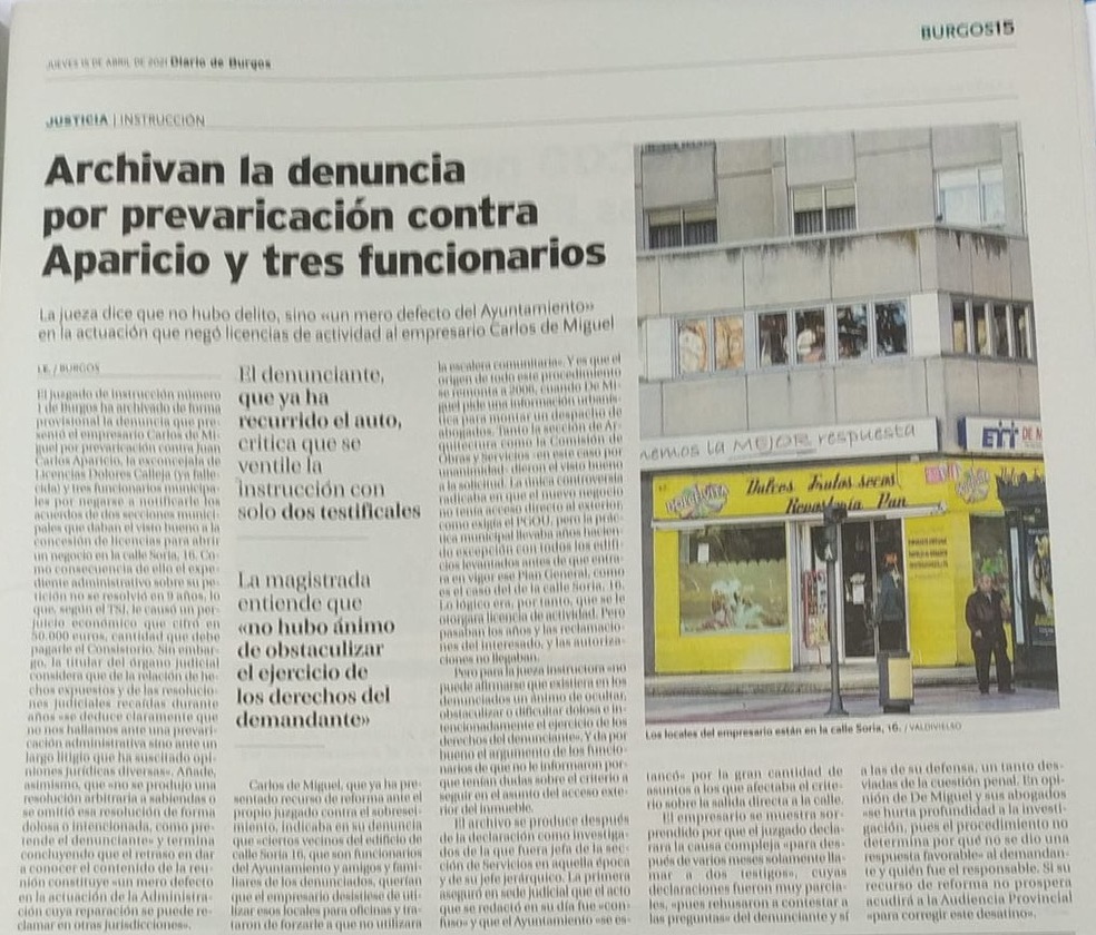 Archivan la denuncia por prevaricación